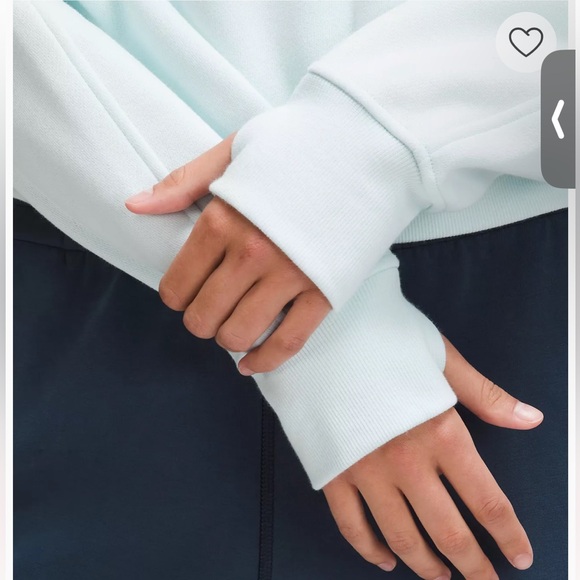 Lululemon Scuba Oversized Full-Zip Hoodie XS/S sheer blue - Picture 13 of 14